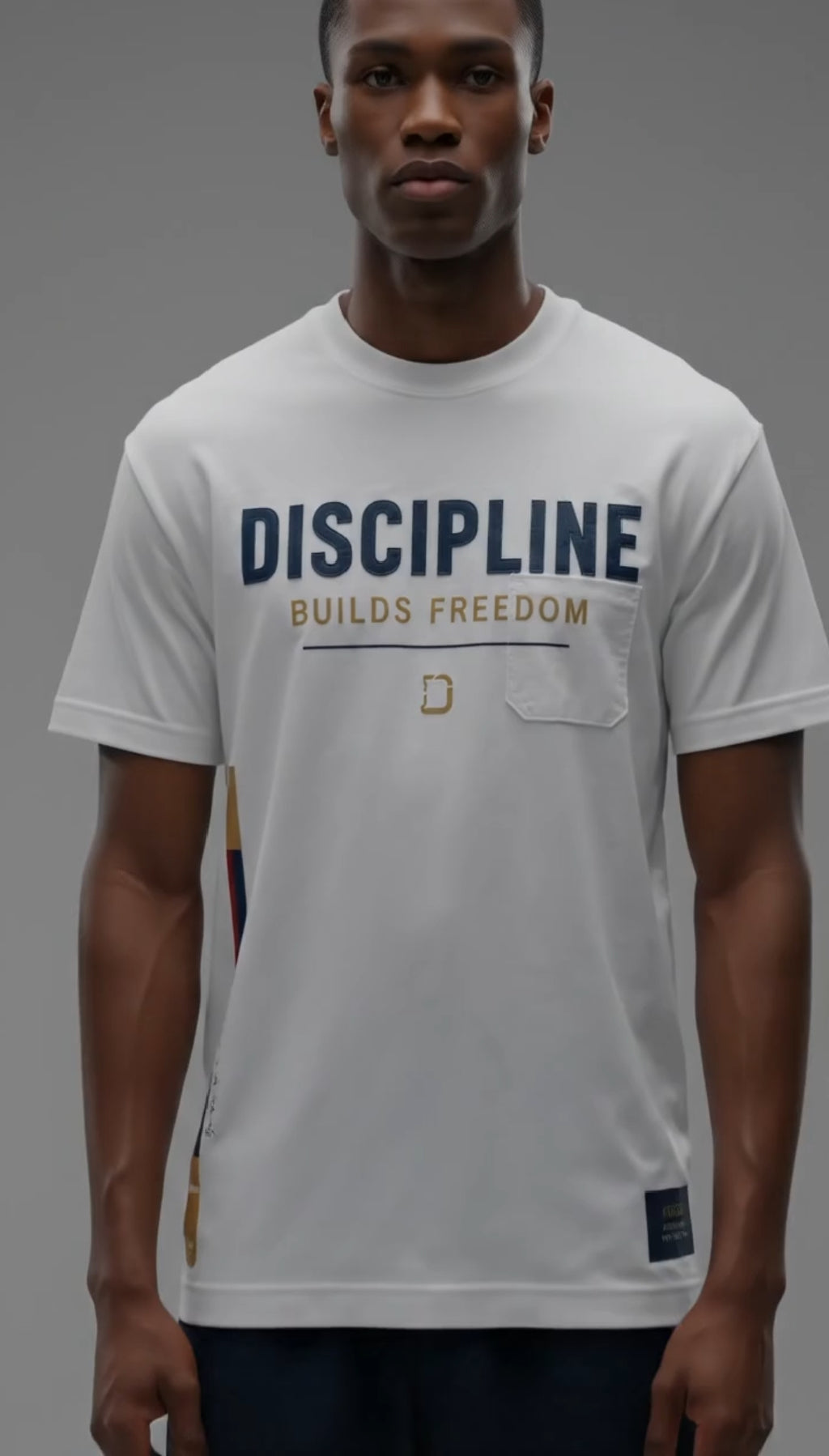 Discipline Builds Freedom™ Premium White Oversized T-Shirt