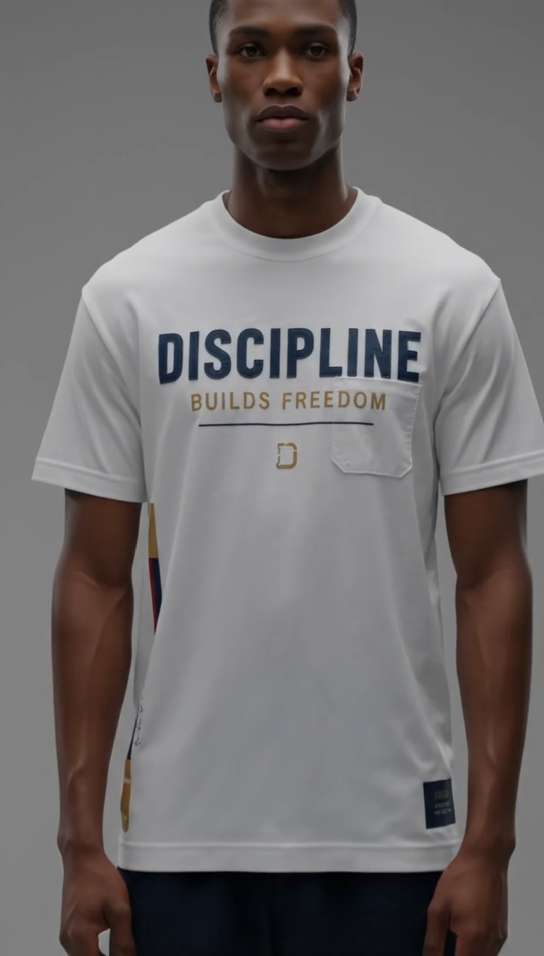 Discipline Builds Freedom™ Premium White Oversized T-Shirt