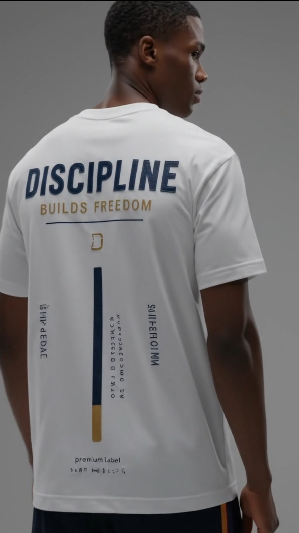 Discipline Builds Freedom™ Premium White Oversized T-Shirt
