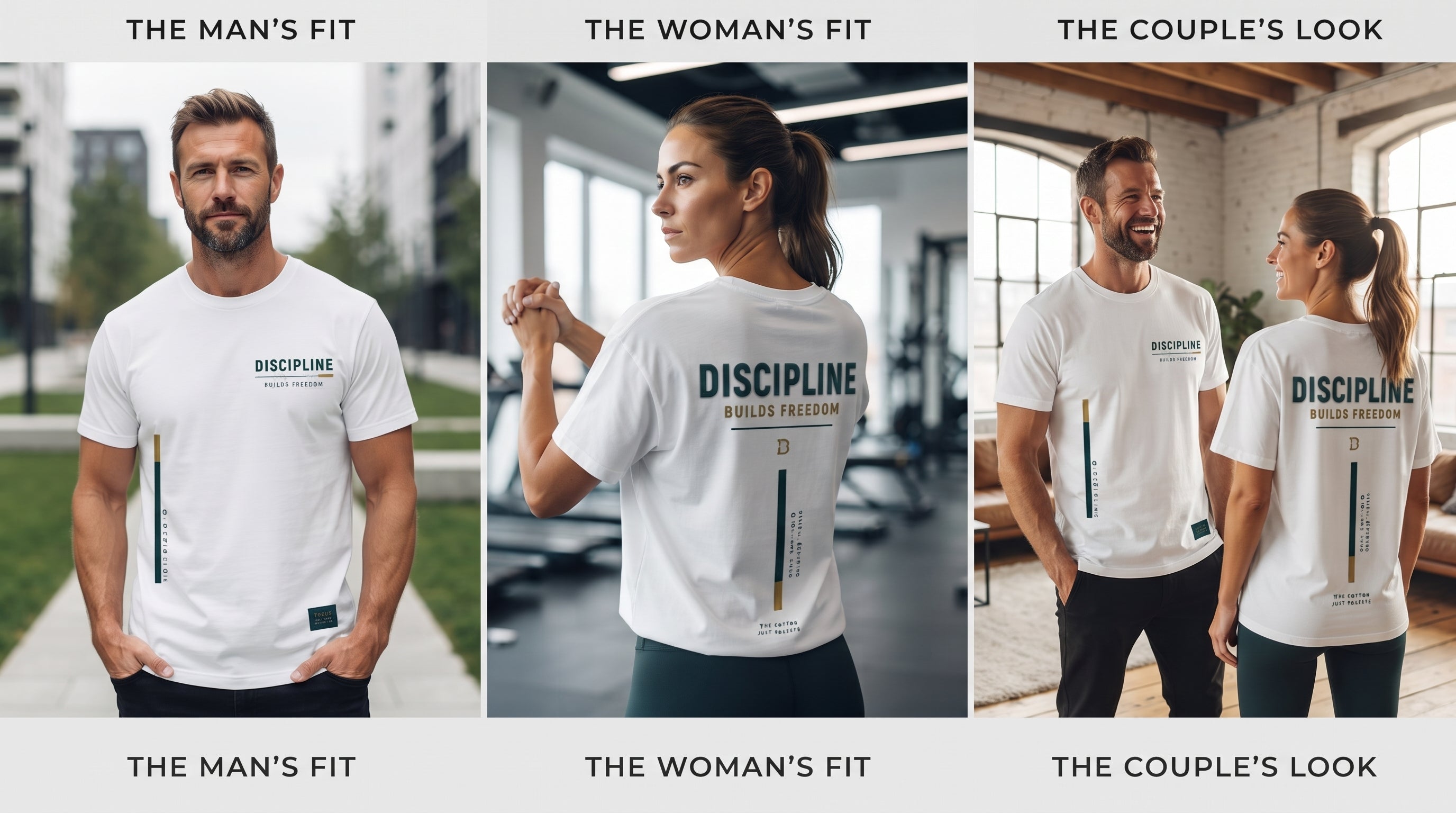 Discipline Builds Freedom™ Premium White Oversized T-Shirt