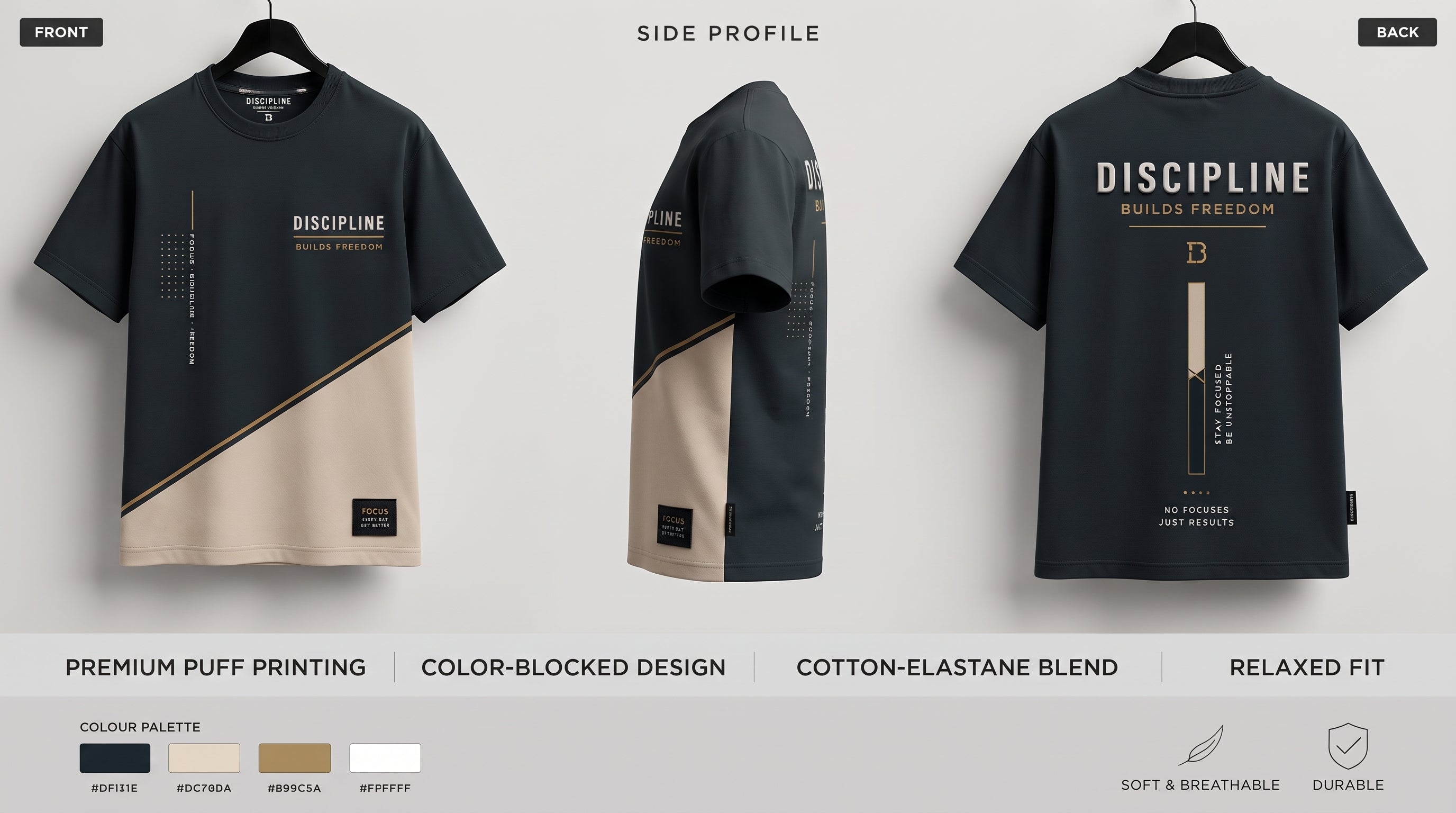 Discipline Builds Freedom Premium Graphic T‑Shirt